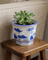 Blue Landscape Heritage Planter - 30 cm 