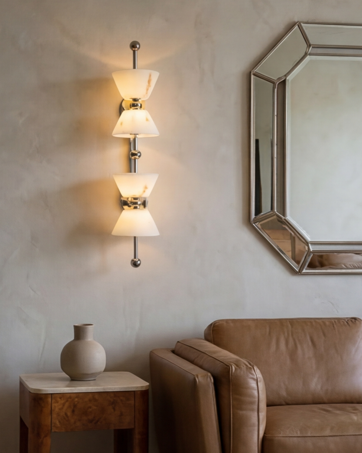 Royal Marble Cascade Wall Light 