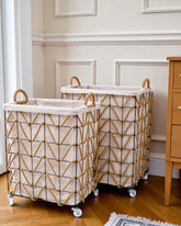 Boho Rope Weave Laundry Basket - Set Of 2 