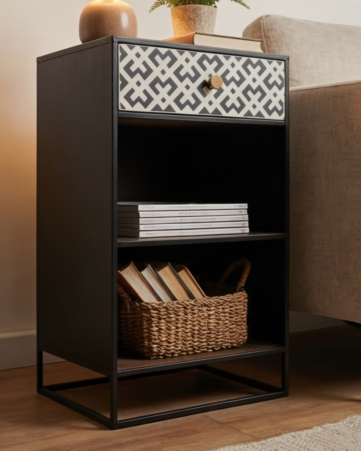 Lattice Charm Bedside Cabinet 