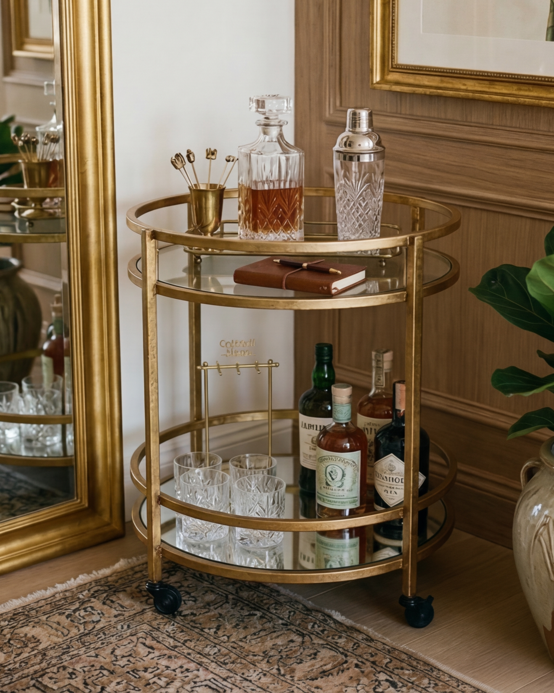 Royal Orbit Serving Bar Cart 