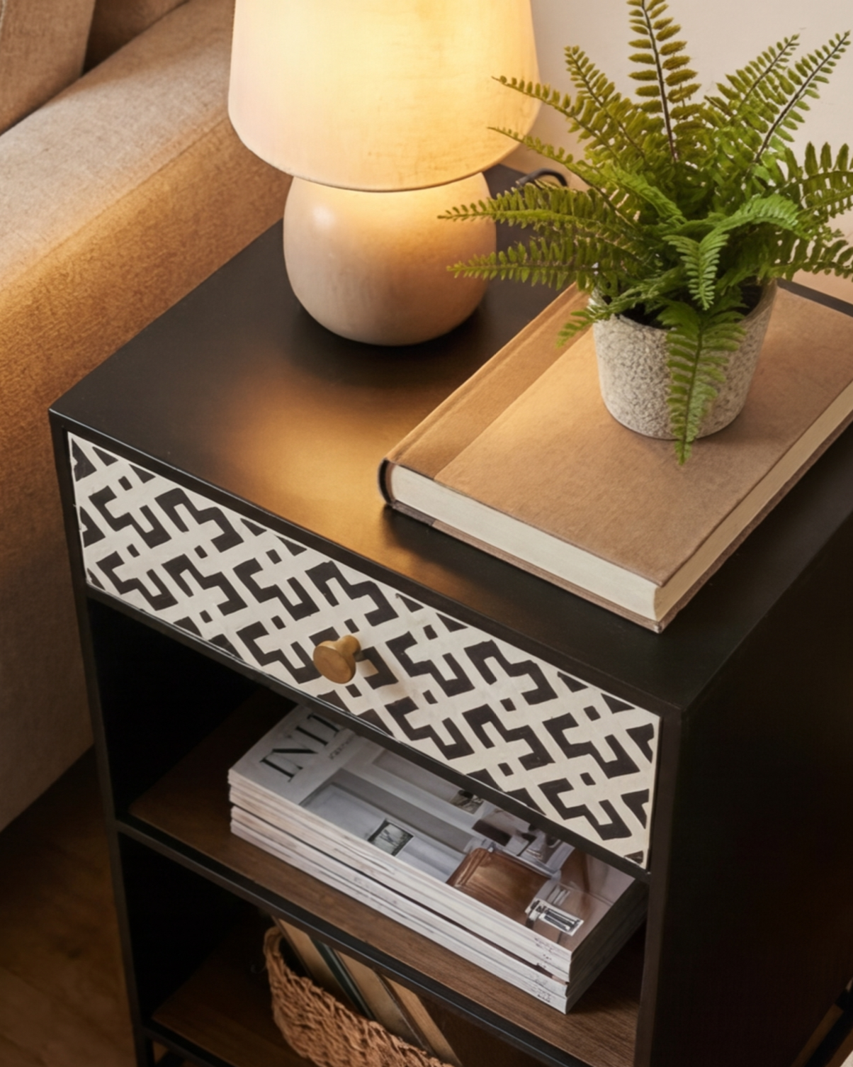 Lattice Charm Bedside Cabinet 