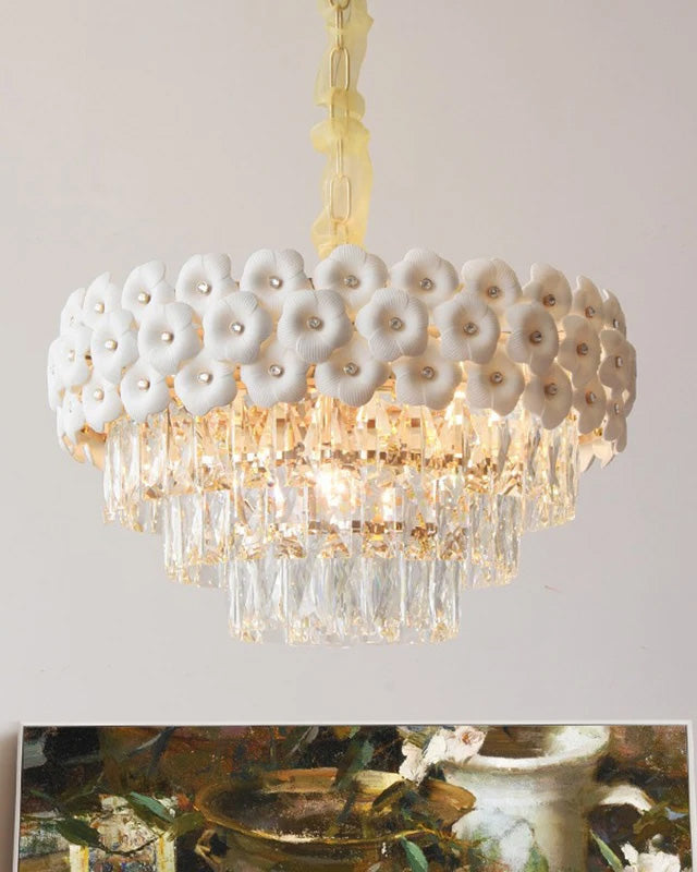  Floral Serenity Chandelier - The Decor Kart 