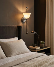Modern Marble Glow Wall Light - Silver