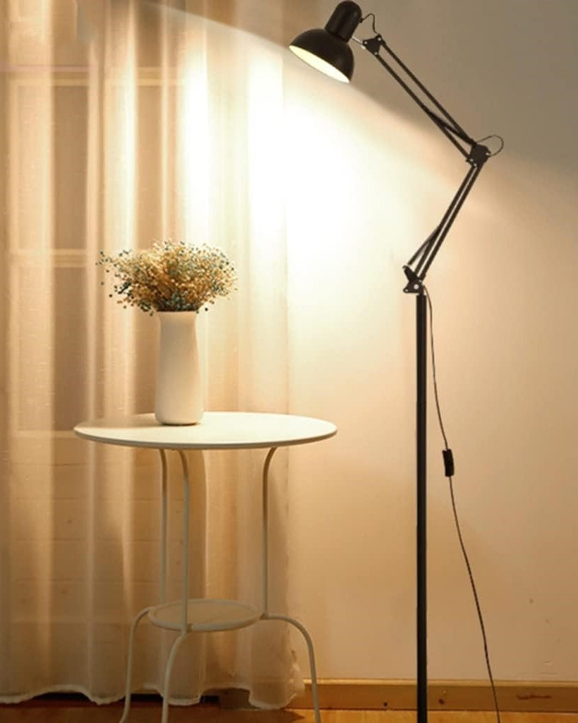 Adjustable Swing Arm Task Floor Lamp 