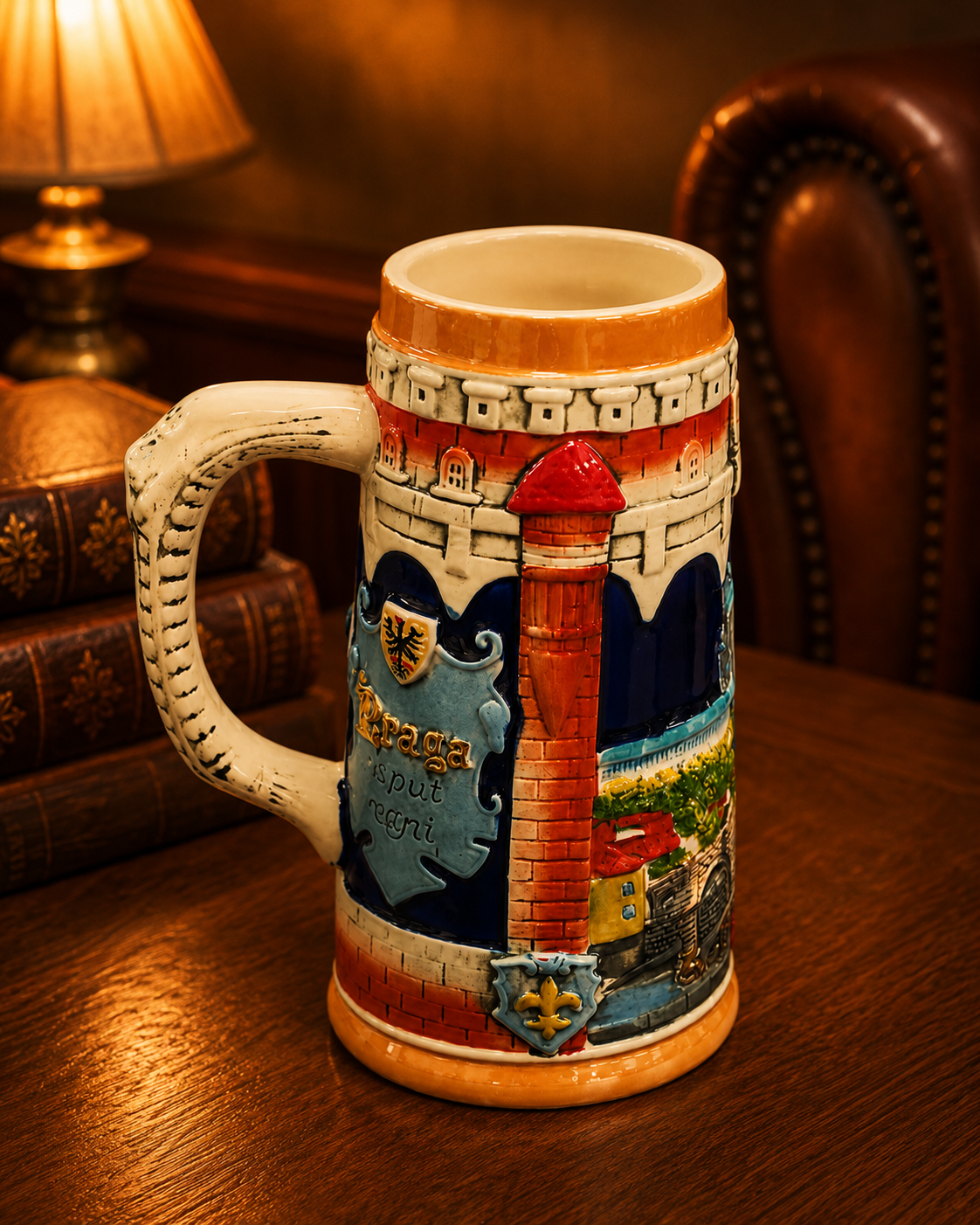 Prague Castle - Vintage Stein Beer Mug