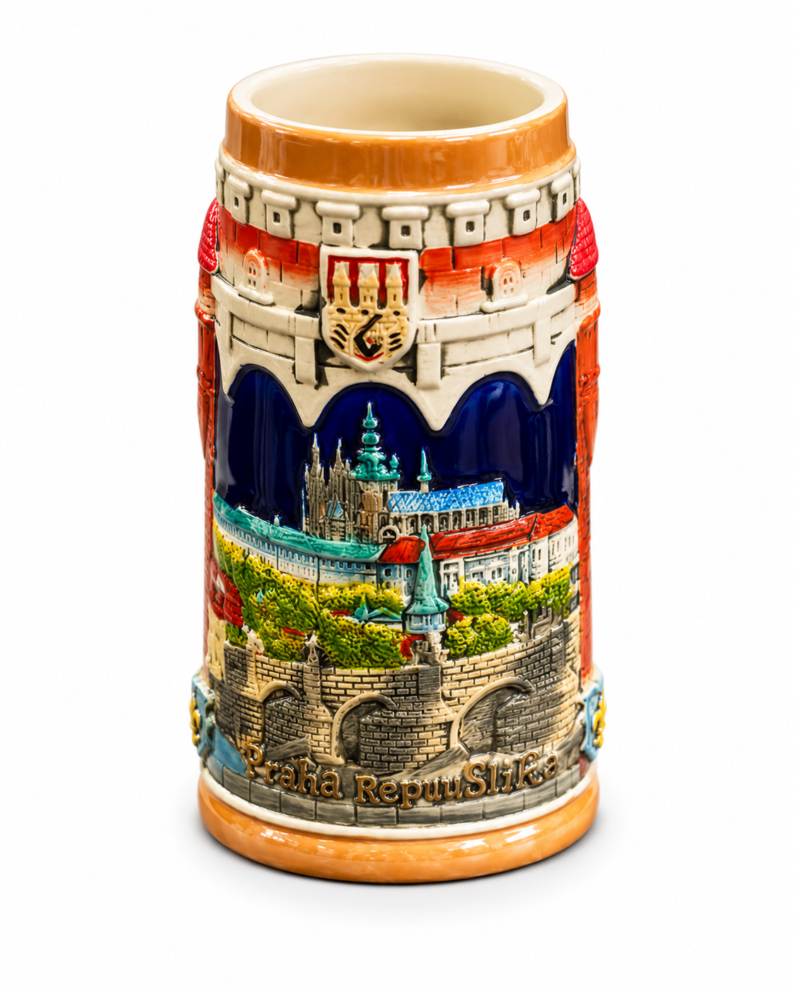 Prague Castle - Vintage Stein Beer Mug 