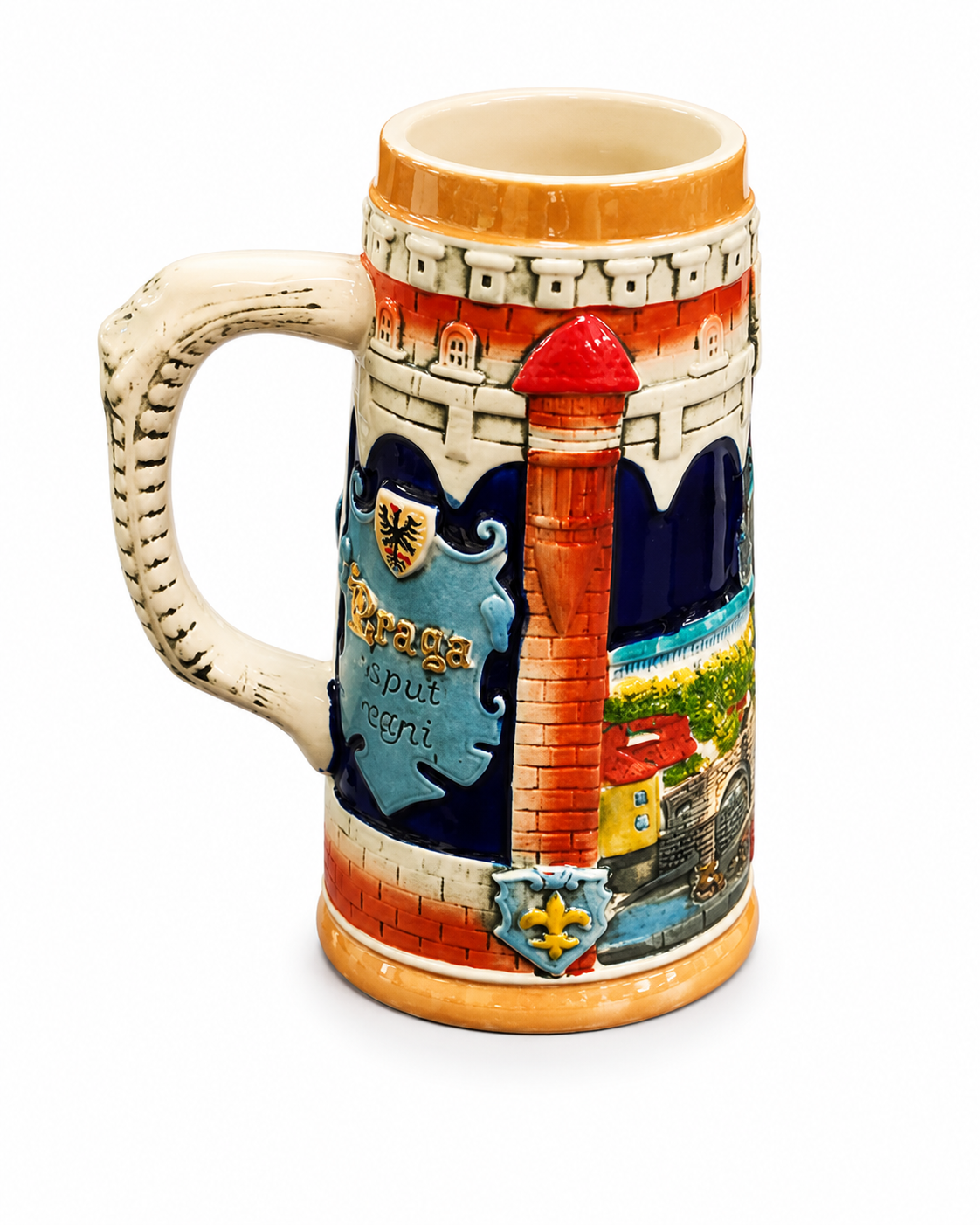 Prague Castle - Vintage Stein Beer Mug 