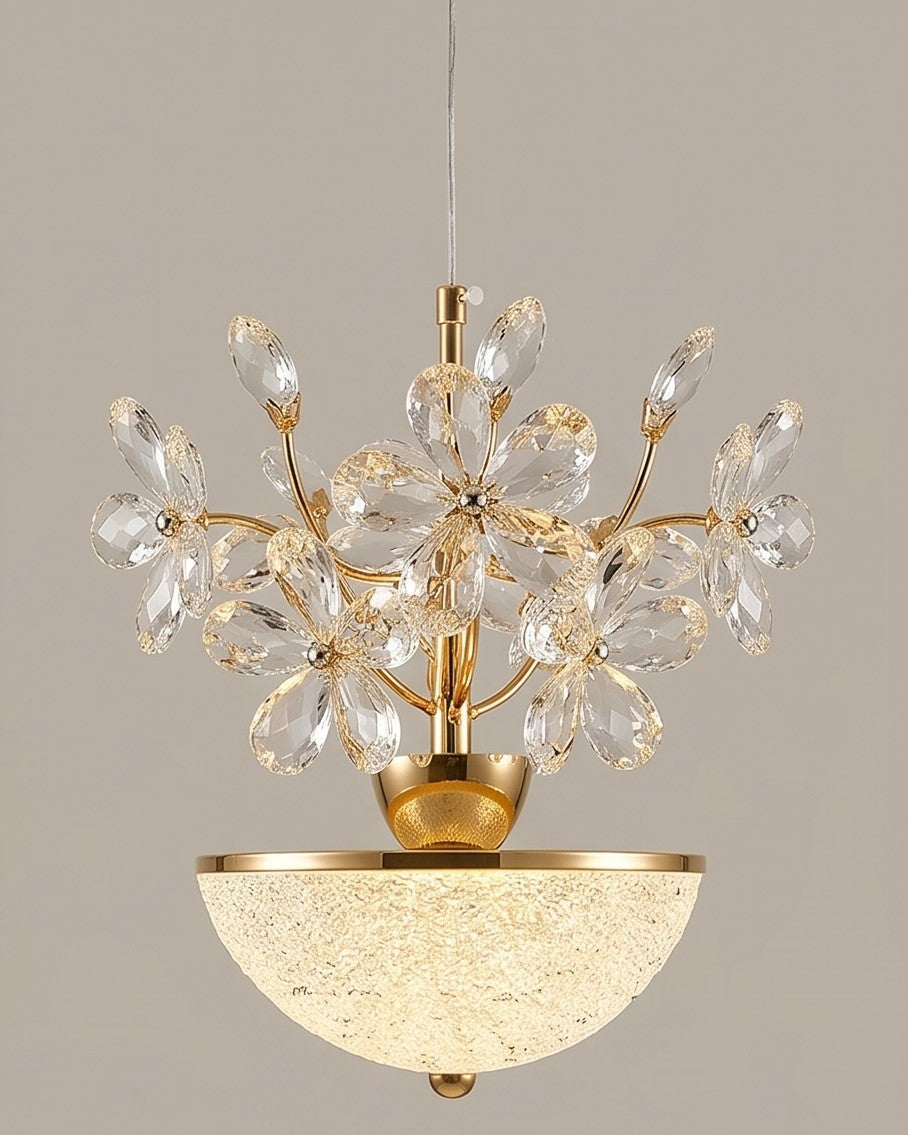 Crystal Daisy LED Pendant Light 