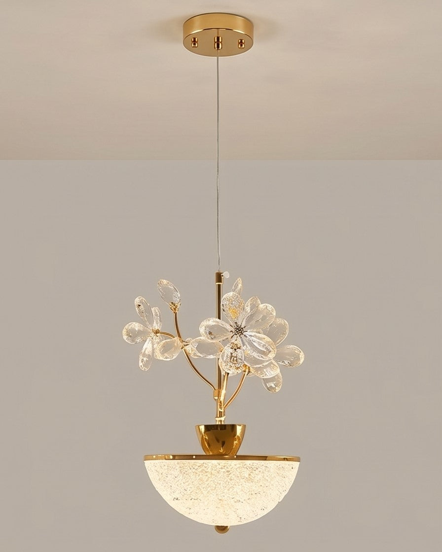 Crystal Daisy LED Pendant Light 