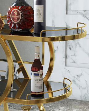Fusion Gold Bar Cart - The Decor Kart 