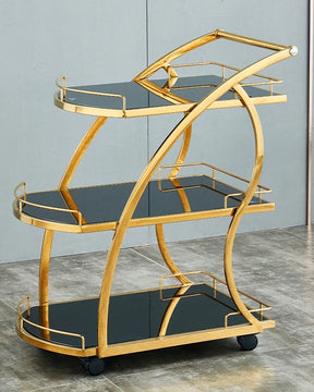 Monsieur Gold Bar Cart - The Decor Kart 