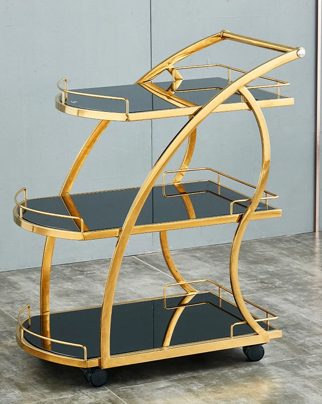 Monsieur Gold Bar Cart - The Decor Kart 