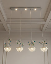 Sapphire Bloom Linear Pendant Light 