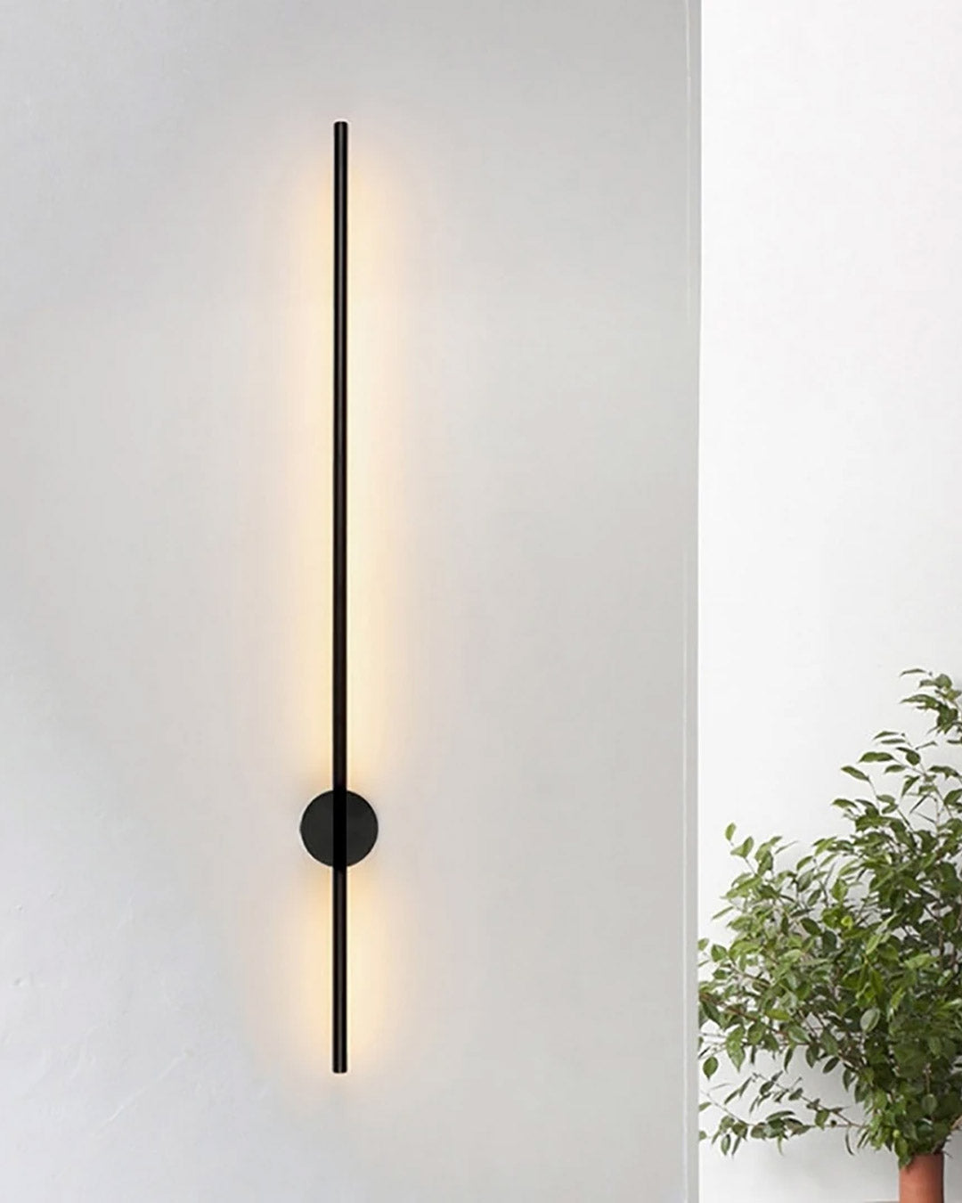 Led Black Long Tube Wall Light - The Decor Kart 