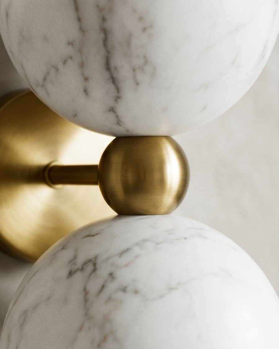 Aureva Marble Luxe Wall Sconce 