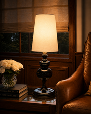 Regalia Black Crown Table Lamp