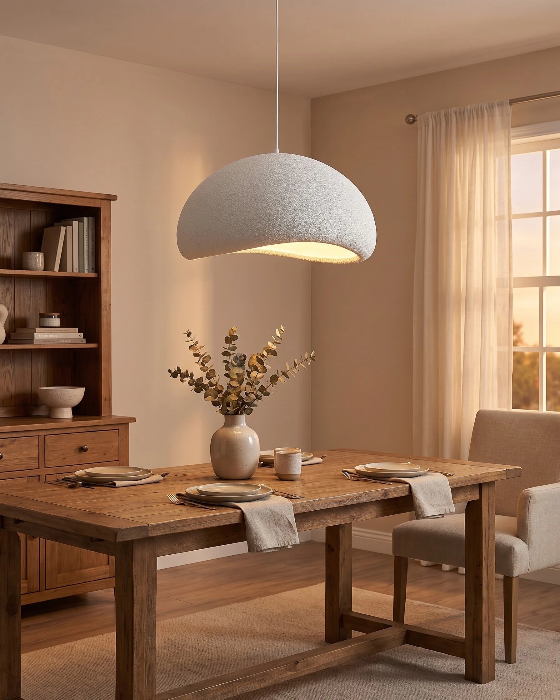 Cloud Dome Pendant Light - White 