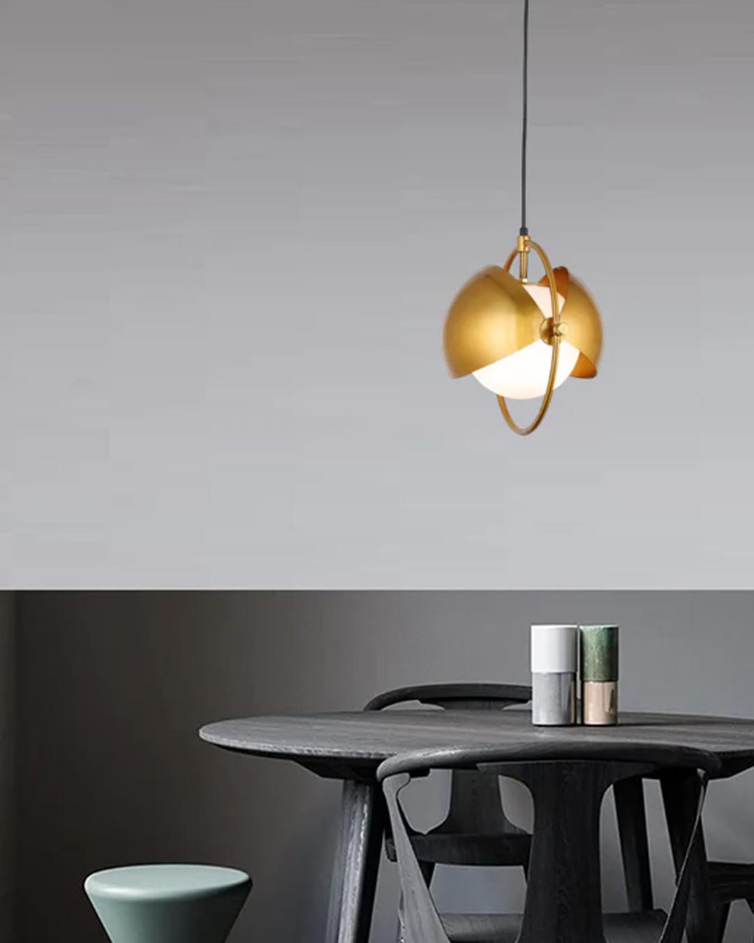 Modern Orbital Pendant Light - Gold 