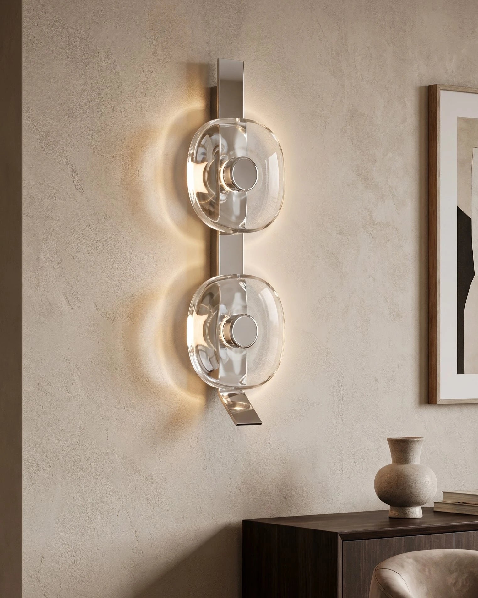 Crystal Disc Wall Sconce 