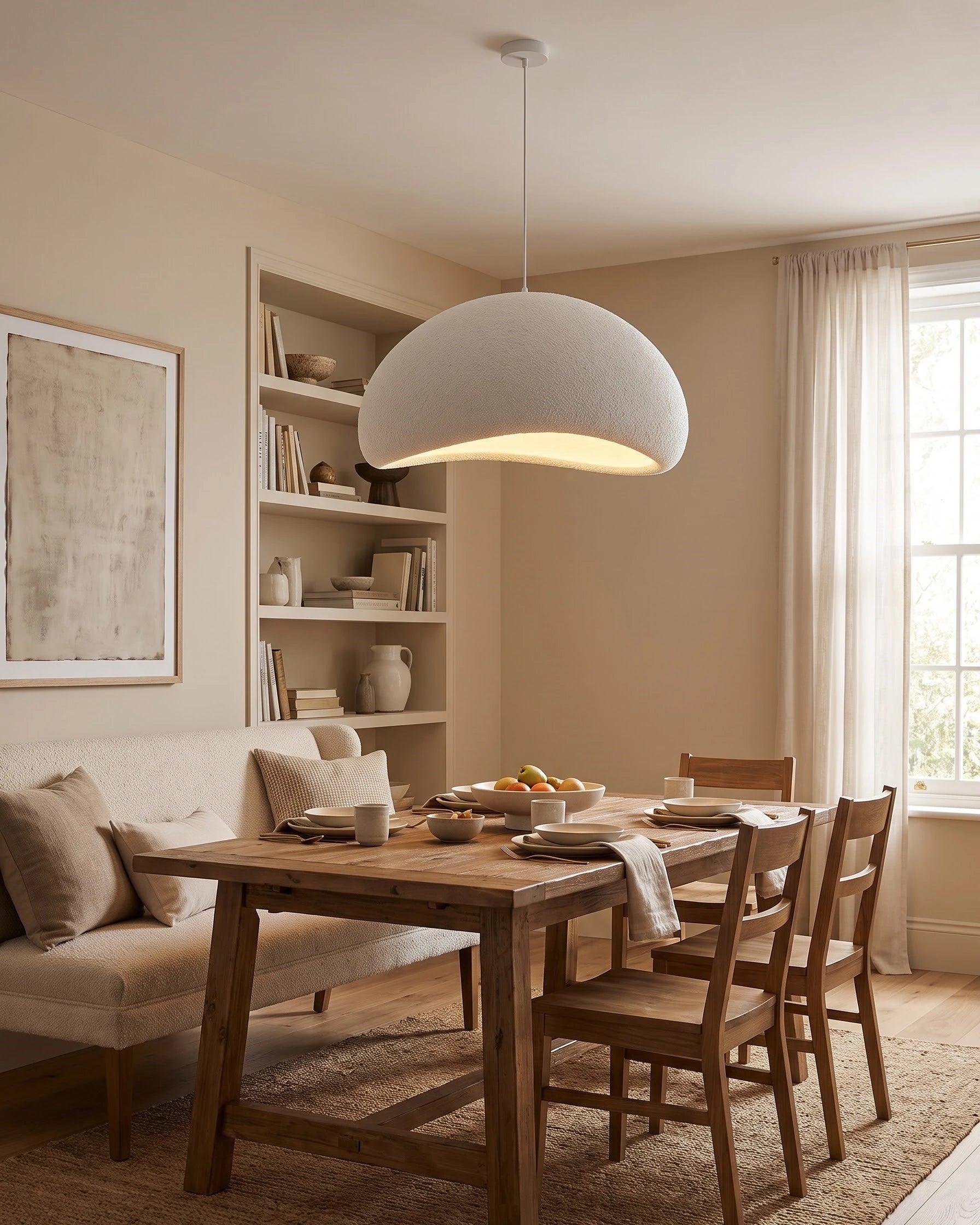 Cloud Dome Pendant Light - White 
