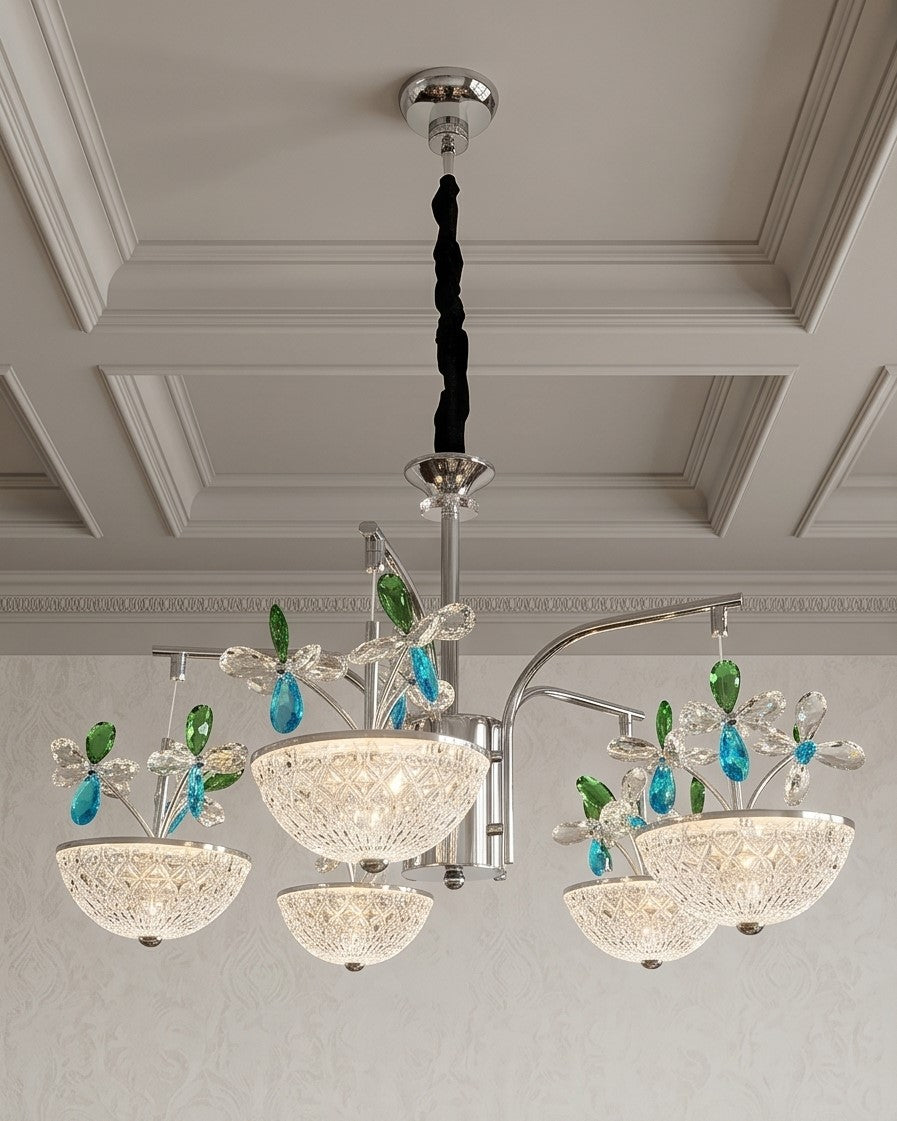 Sapphire Bloom LED Chandelier 