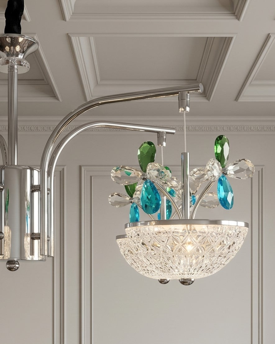 Sapphire Bloom LED Chandelier 