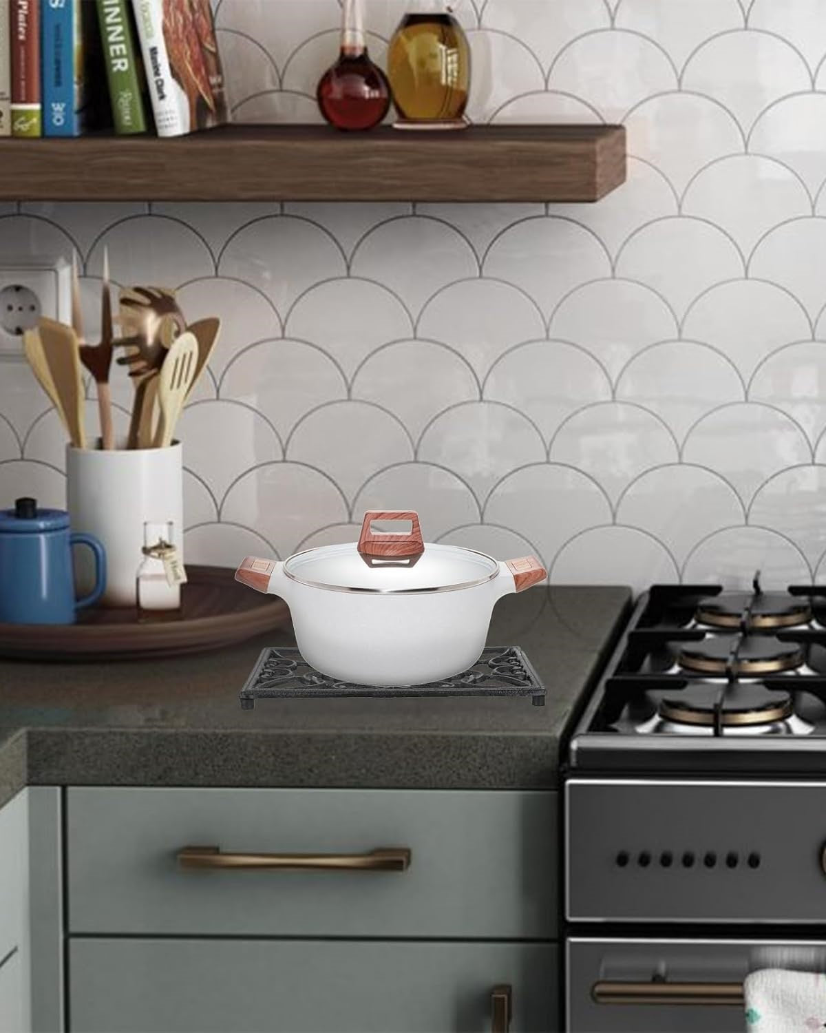 Rustic Charm Cast Iron Trivet 