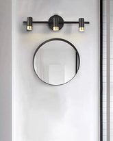 Contemporary Black Mirror Wall Light 