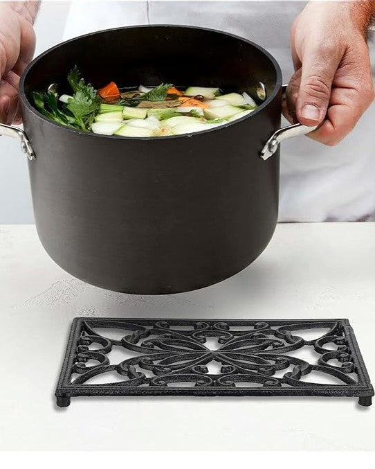 Rustic Charm Cast Iron Trivet 