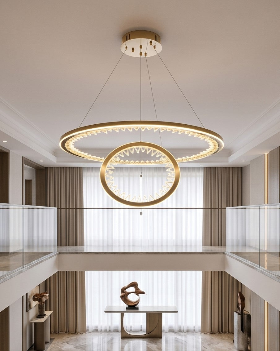 Infinity Duo Ring Chandelier 