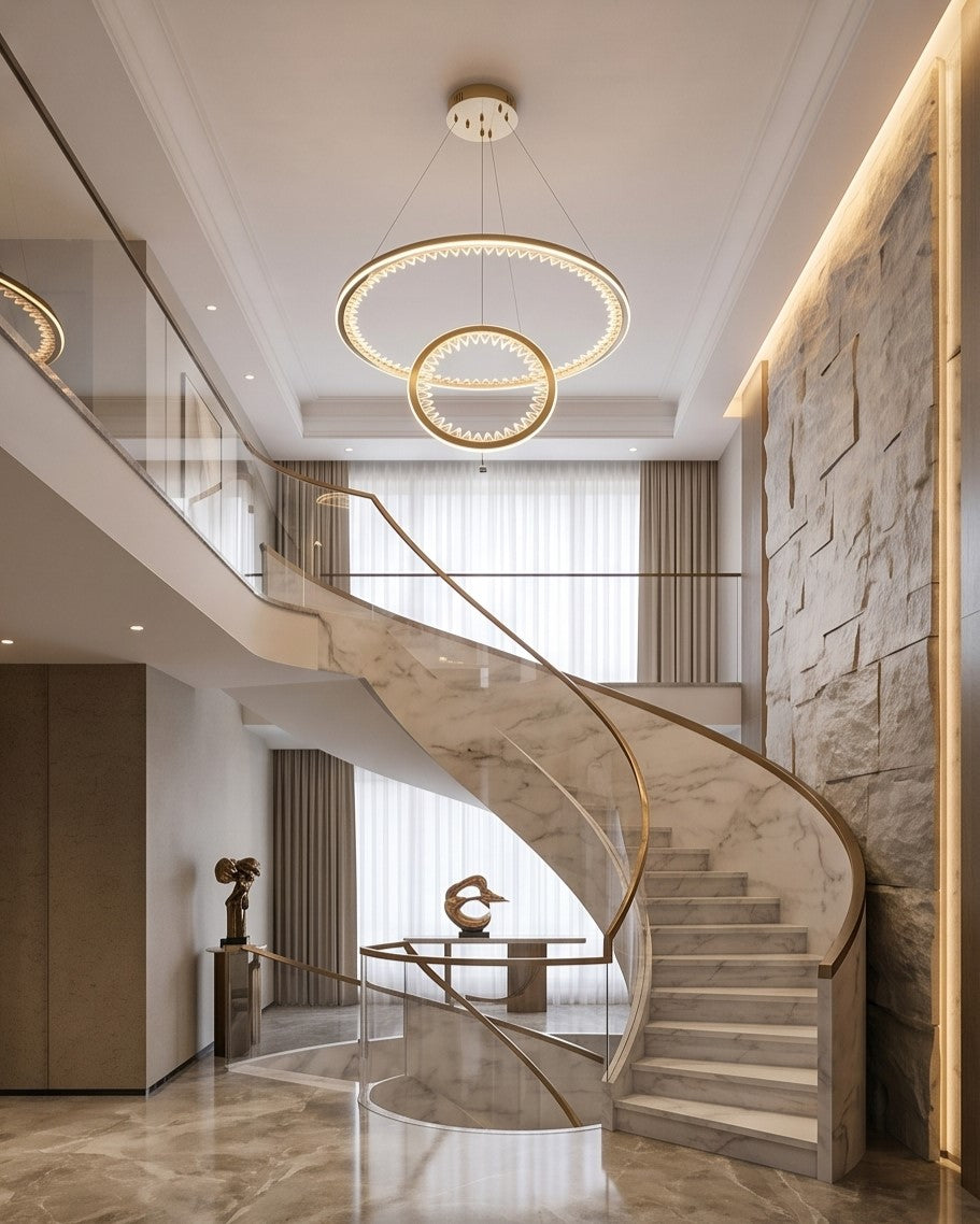 Infinity Duo Ring Chandelier 