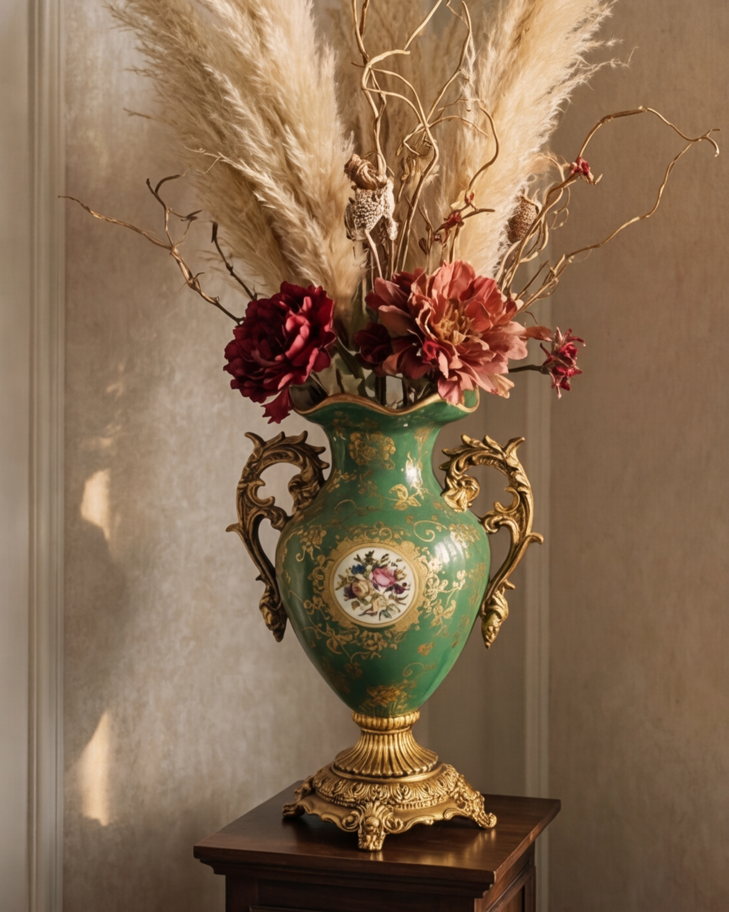 Verdant Royale Ornate Vase 