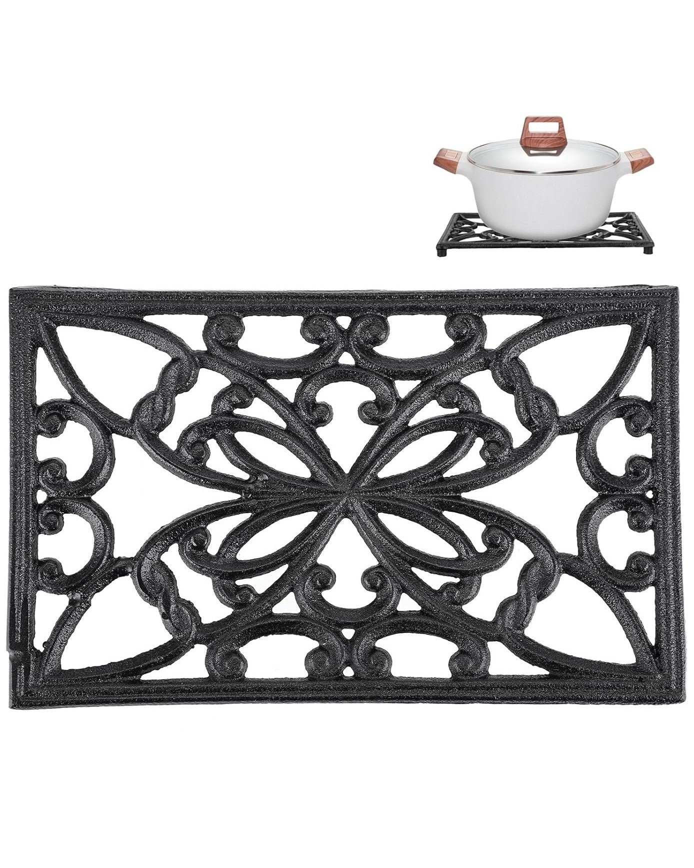Rustic Charm Cast Iron Trivet 