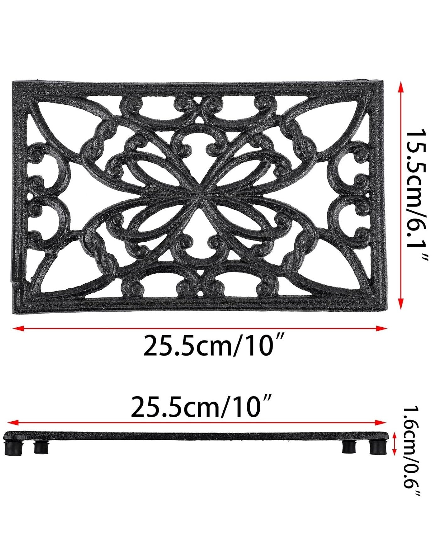 Rustic Charm Cast Iron Trivet 