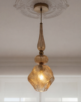 Valenora Heirloom Pendant Light - Amber 