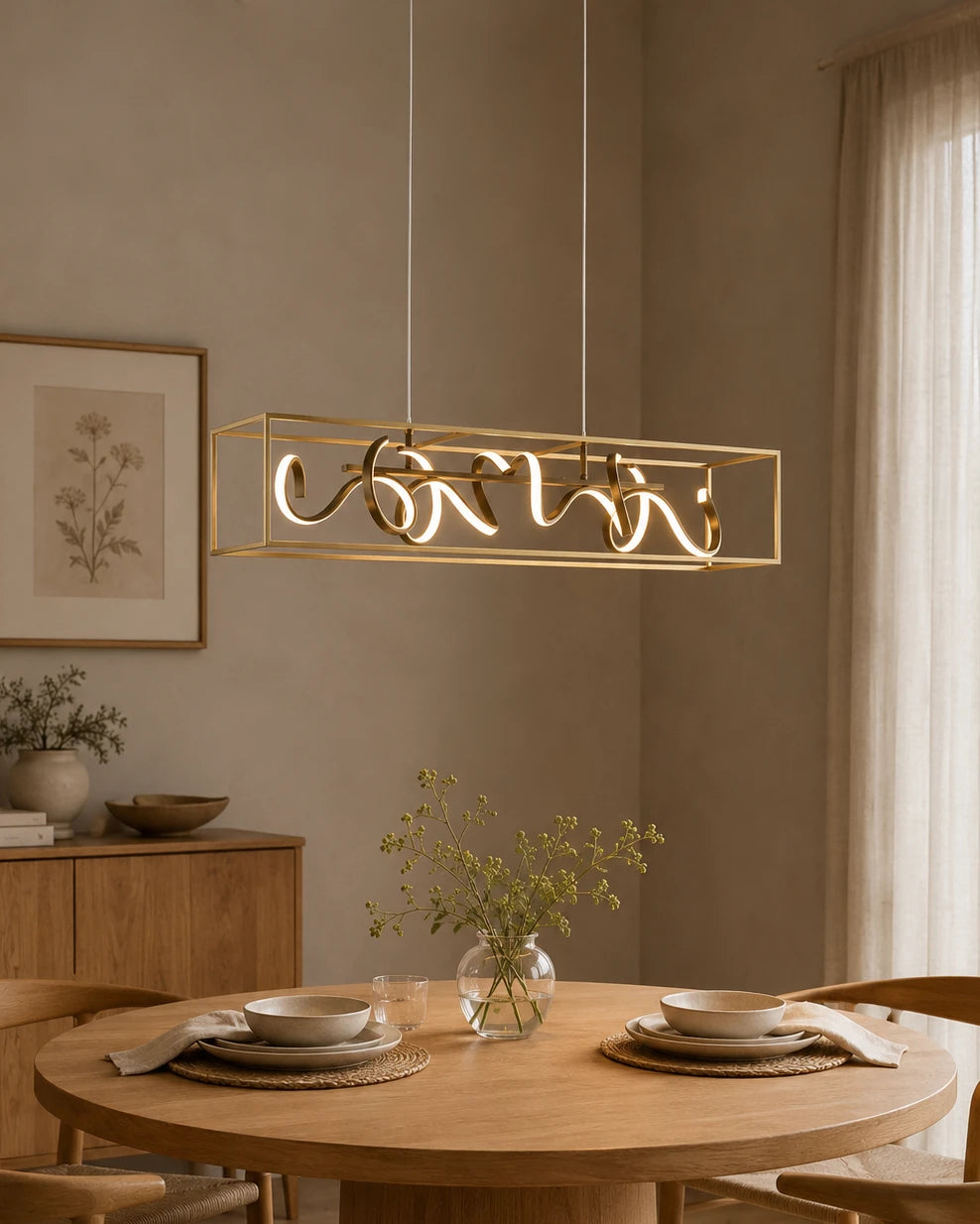 Arvello Ribbon Linear Chandelier 