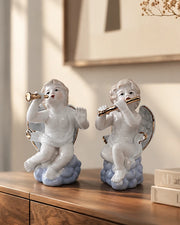 Heavenly Harmony Angle Cherub - Set Of 2