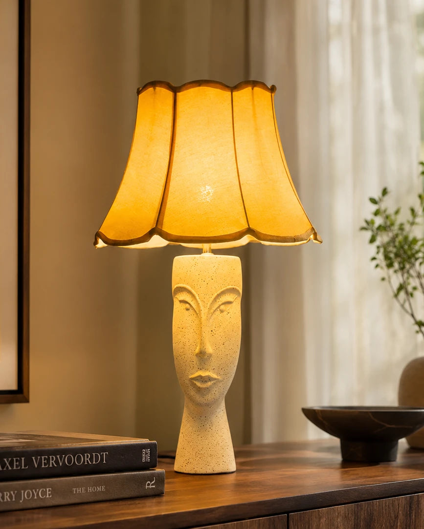 Artistic Illumination: Human Face Table Lamp 