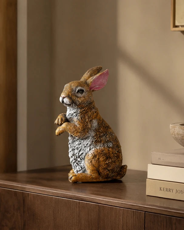 Country Farmhouse Rabbit Figurine 