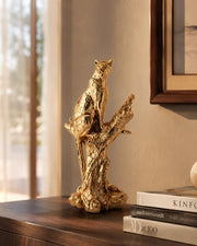 'Majestic Watch' Decorative leopard Figurine