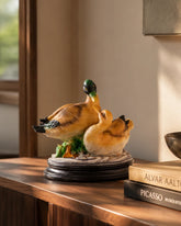 Decorative Serene Duck Couple Figurine 