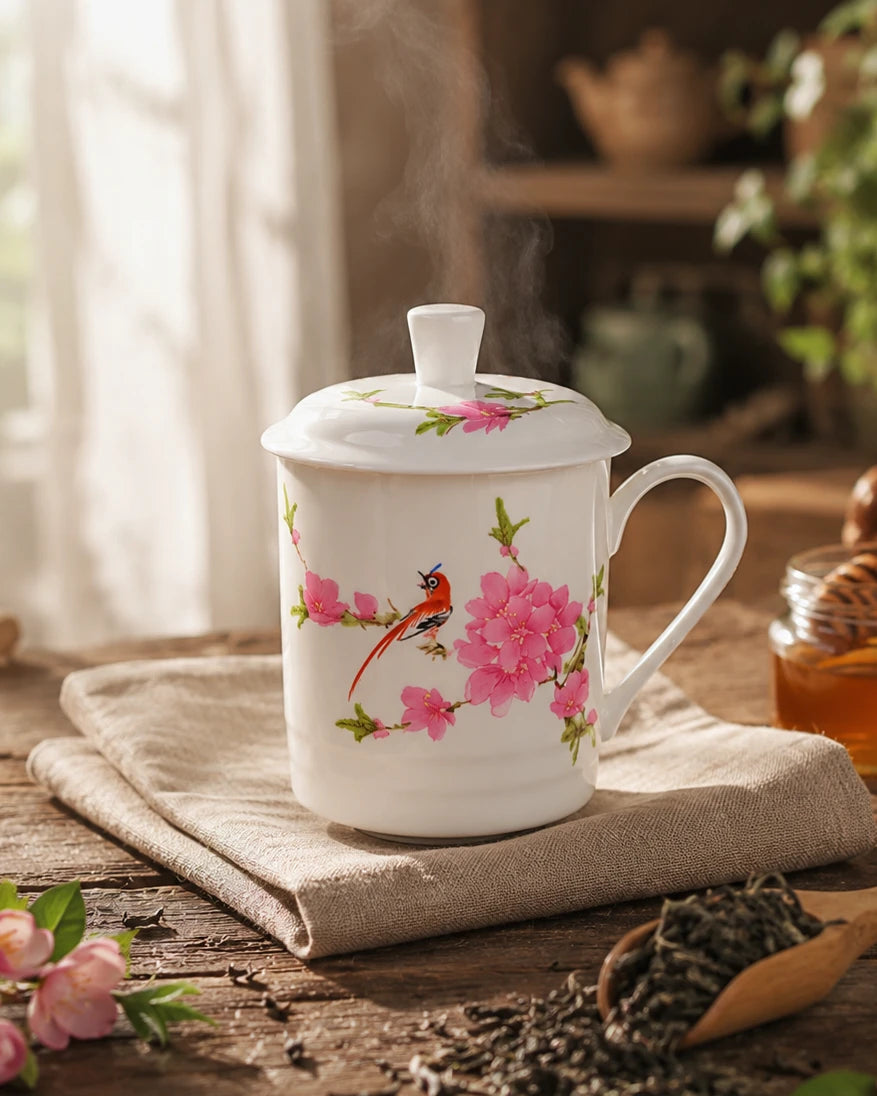 'Blossom Bird' Fine Bone China Mug 