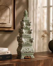 'Country Estate' Tulipiere Tower Vase - Green