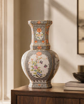 Monochrome Blossom Cloisonne Vase 
