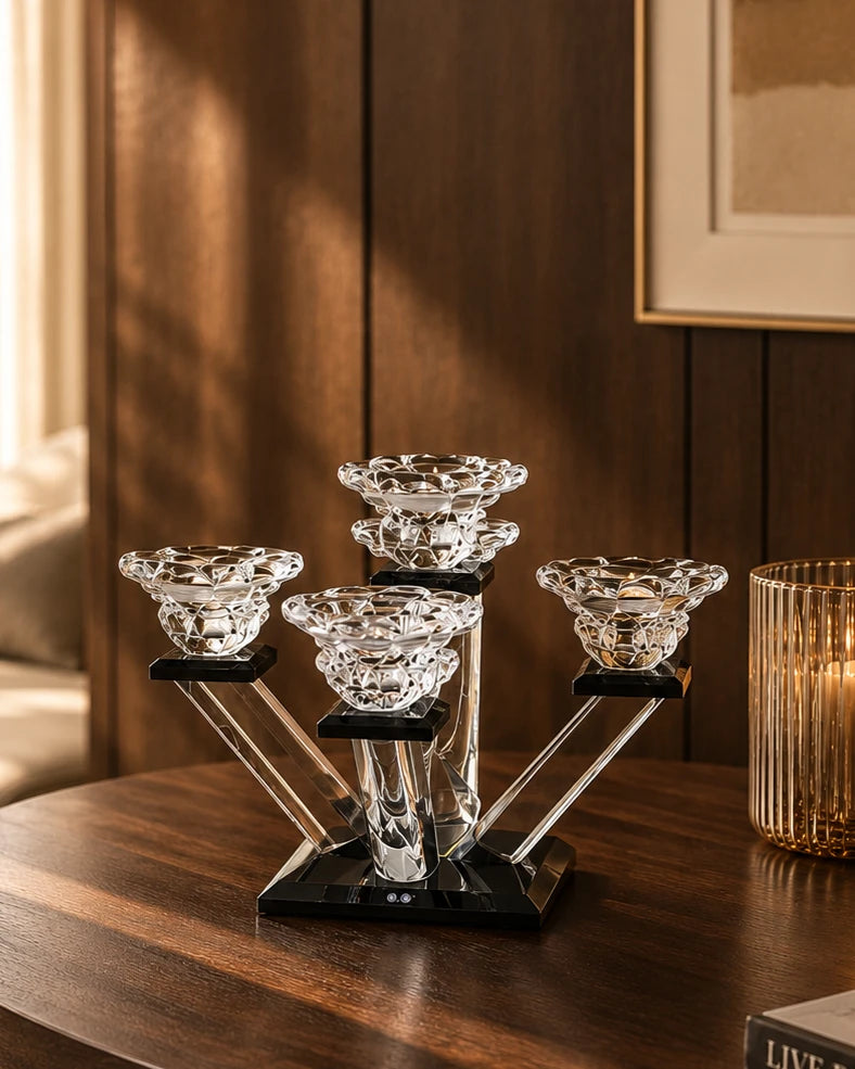 Luminous Petal 5-Arms Harmony Candle Stand 