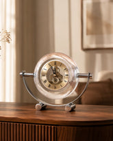 Crystal Clear Gear Table Clock - Small 