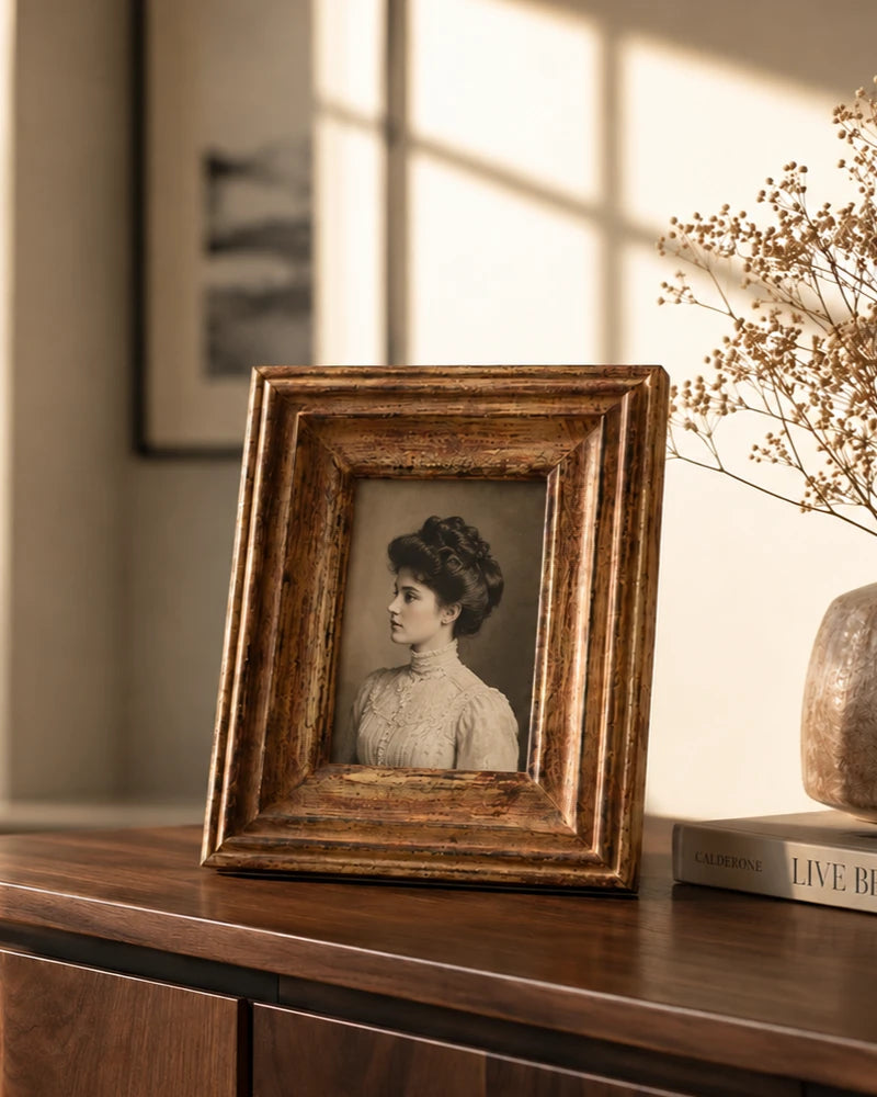 Rustic Ridge Wooden Photo Frame 