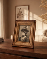 Rustic Walnut Border Photo Frame 