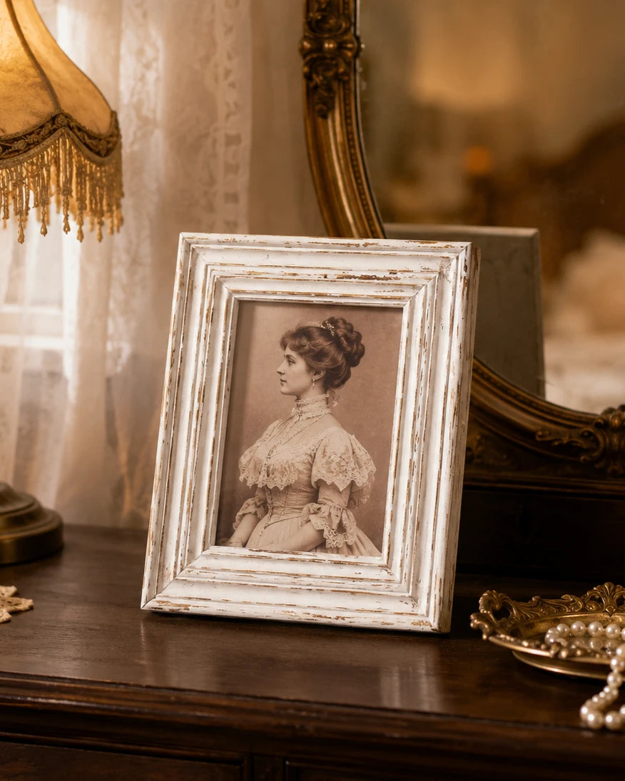 Ivory Heritage Rustic Photo Frame 